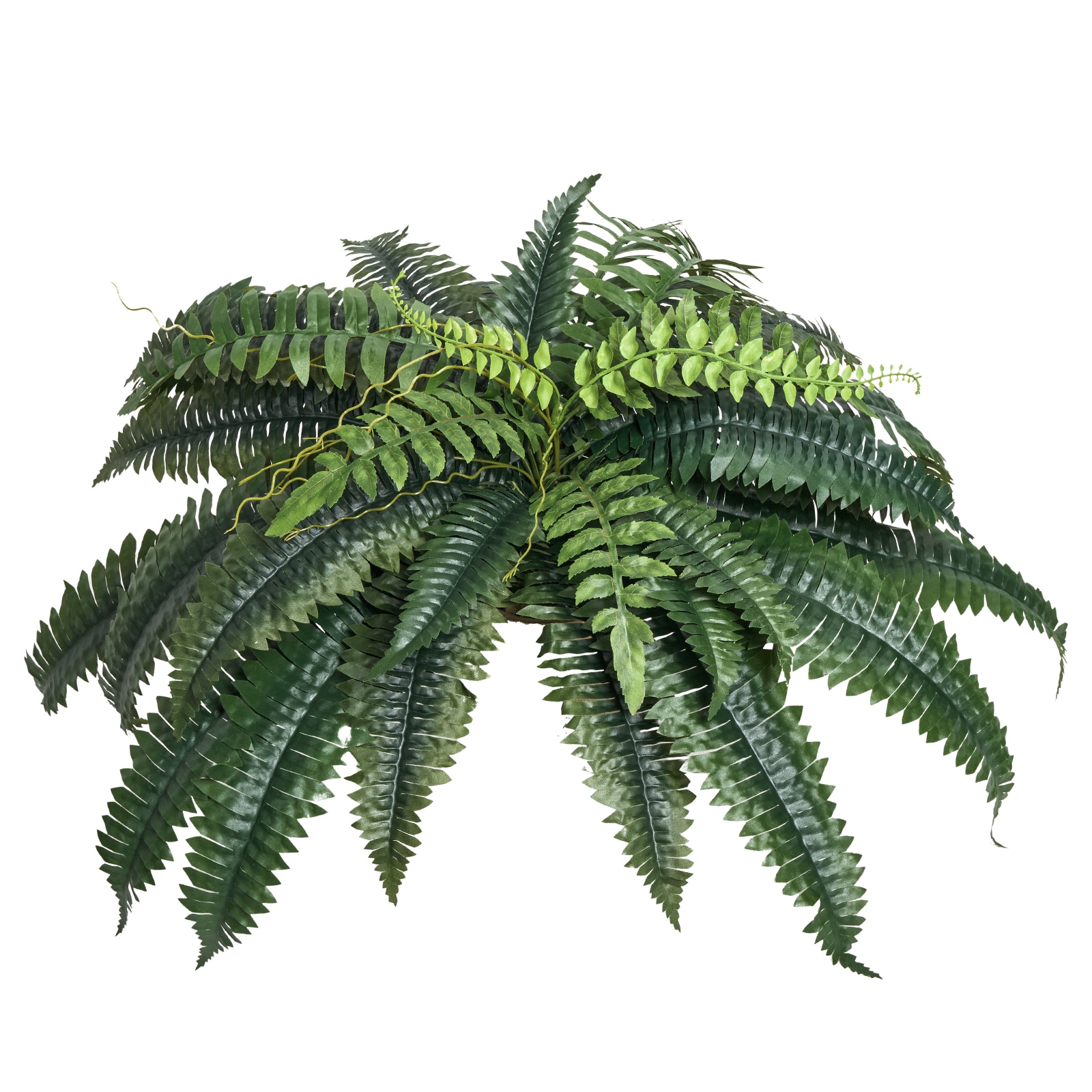Artificial Boston Ferns Plastic Indoor Outdoor Decorative Plants_voghion.com
